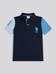 U.S. Polo Assn Player Colour Block Pique Polo Shirt - Imagen 7 de 10