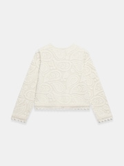 Mint Velvet Natural Crochet Paisley Jacket - Image 7 of 7