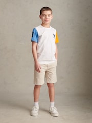 U.S. Polo Assn. White Player 3 Colour Block T-Shirt - Image 3 of 9