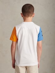U.S. Polo Assn. White Player 3 Colour Block T-Shirt - Image 4 of 9
