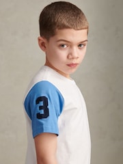 U.S. Polo Assn. White Player 3 Colour Block T-Shirt - Image 5 of 9