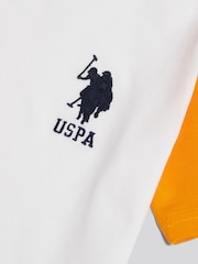 U.S. Polo Assn. White Player 3 Colour Block T-Shirt - Image 8 of 9