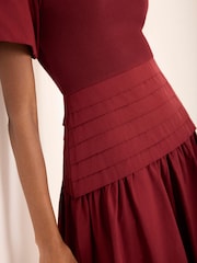 Mint Velvet Red Cotton Blend Maxi Dress - Image 4 of 8