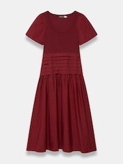 Mint Velvet Red Cotton Blend Maxi Dress - Image 7 of 8