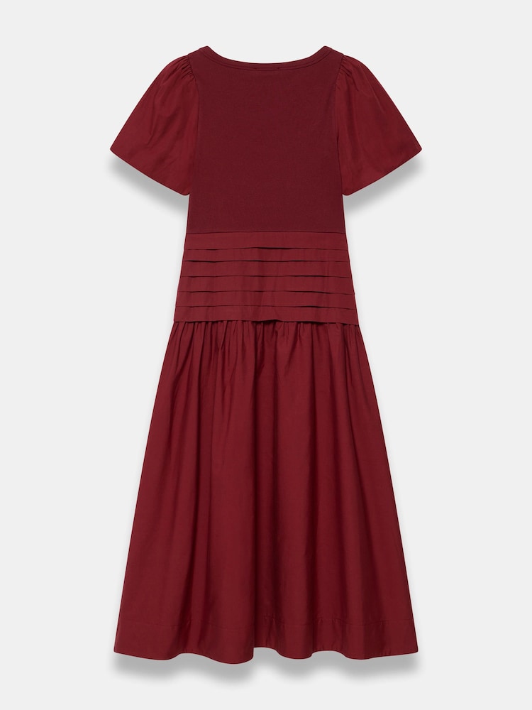 Mint Velvet Red Cotton Blend Maxi Dress - Image 8 of 8