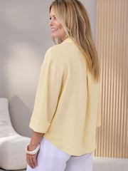 Cotton Traders Yellow Linen Blend Shirt - Image 2 of 4