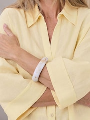 Cotton Traders Yellow Linen Blend Shirt - Image 4 of 4