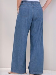 Cotton Traders Blue Wide Leg Jeans - Image 2 of 3