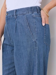 Cotton Traders Blue Wide Leg Jeans - Image 3 of 3