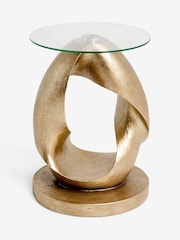 Gold Loop Resin Bedside Table - Image 2 of 5