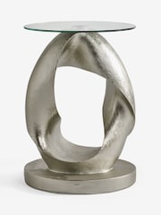 Silver Loop Resin Bedside Table - Image 2 of 5