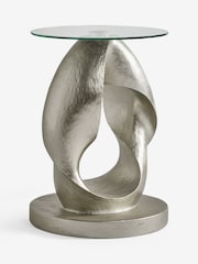Silver Loop Resin Bedside Table - Image 3 of 5