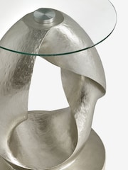Silver Loop Resin Bedside Table - Image 4 of 5