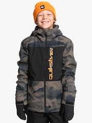 Quiksilver Brown Side Hit Youth Graphic Print Ski Jacket - Image 1 of 9