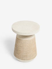Natural Nautical Rope Resin Bedside Table - Image 3 of 5