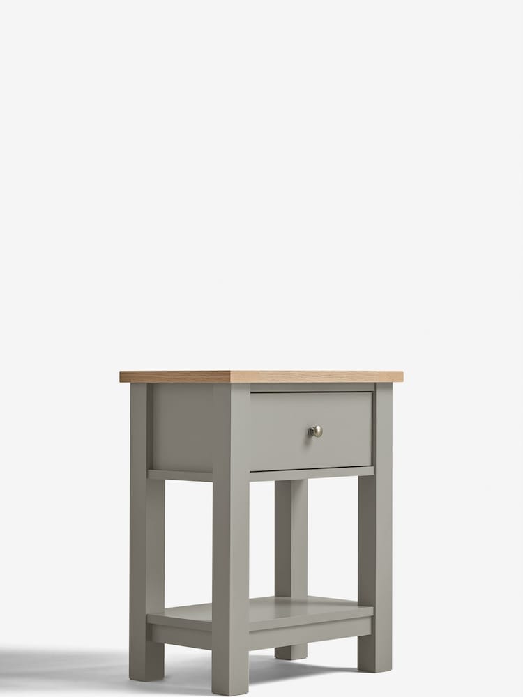Dove Grey Malvern 1 Drawer Bedside Table - Image 2 of 7 Dove Grey Malvern 1 Drawer Bedside Table - Image 2 of 7