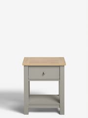 Dove Grey Malvern 1 Drawer Bedside Table - Image 4 of 7
