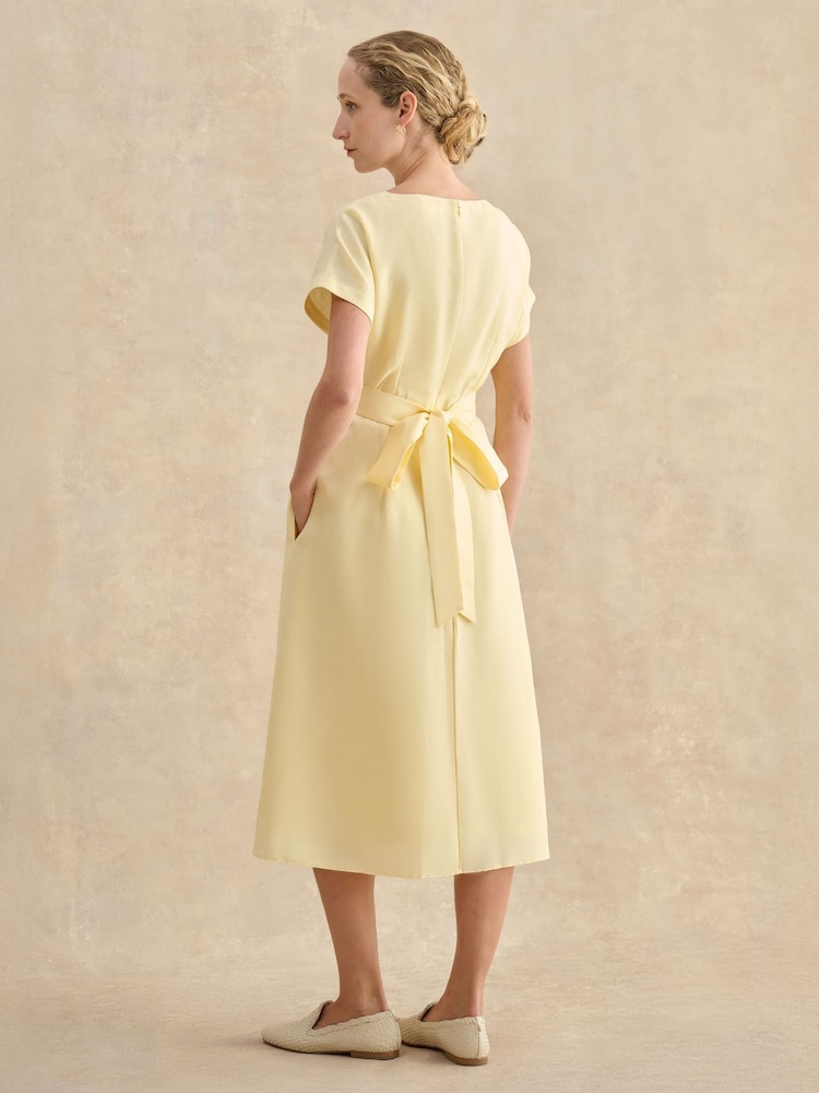 hobbs yellow linen dress Ariel Floral Silk Dress
