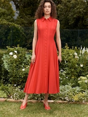 Hobbs Red Burghley Dress - Image 1 of 5