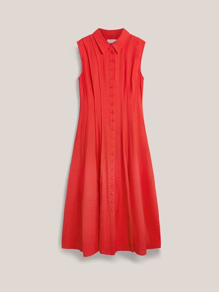Hobbs Red Burghley Dress - Image 5 of 5