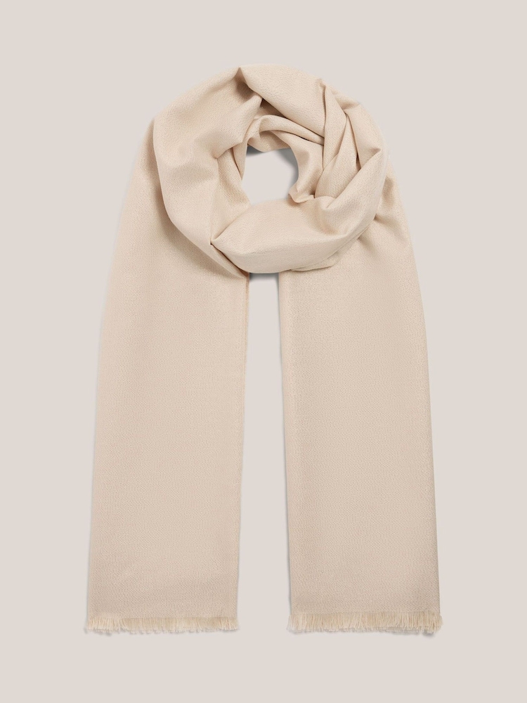 Hobbs White Matilda Shimmer Scarf - Image 1 of 2