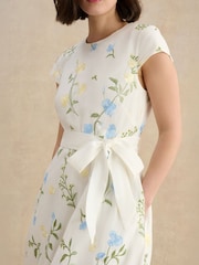 Hobbs White Linda Dress - Image 3 of 5