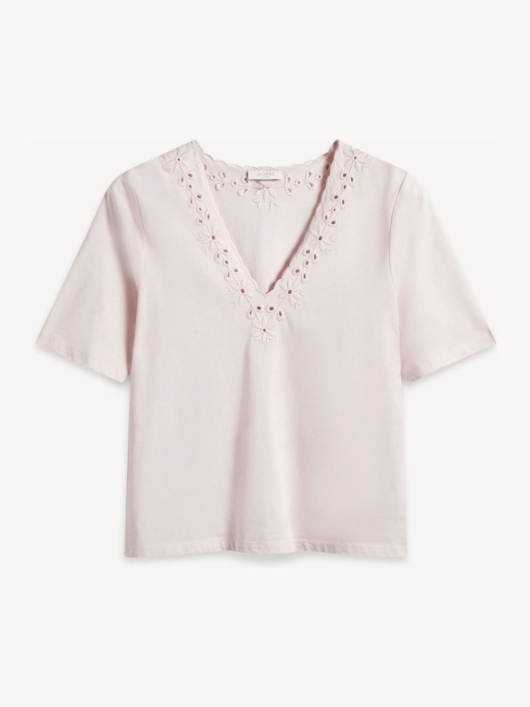 Hobbs Pink Kristen Top - Image 5 of 5 Hobbs Pink Kristen Top - Image 5 of 5