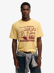 Желтый - SUPERDRY футболка с принтом Roadside - Изображение 2 6