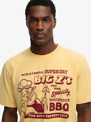 Желтый - SUPERDRY футболка с принтом Roadside - Изображение 5 6