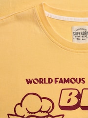 Желтый - SUPERDRY футболка с принтом Roadside - Изображение 6 6