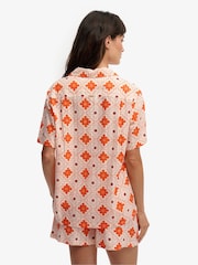 SUPERDRY Orange Beach Printed Short Sleeve Shirt - Image 2 of 7