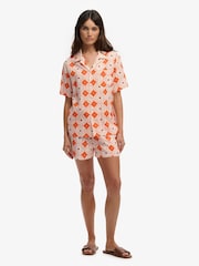 SUPERDRY Orange Beach Printed Short Sleeve Shirt - Image 4 of 7