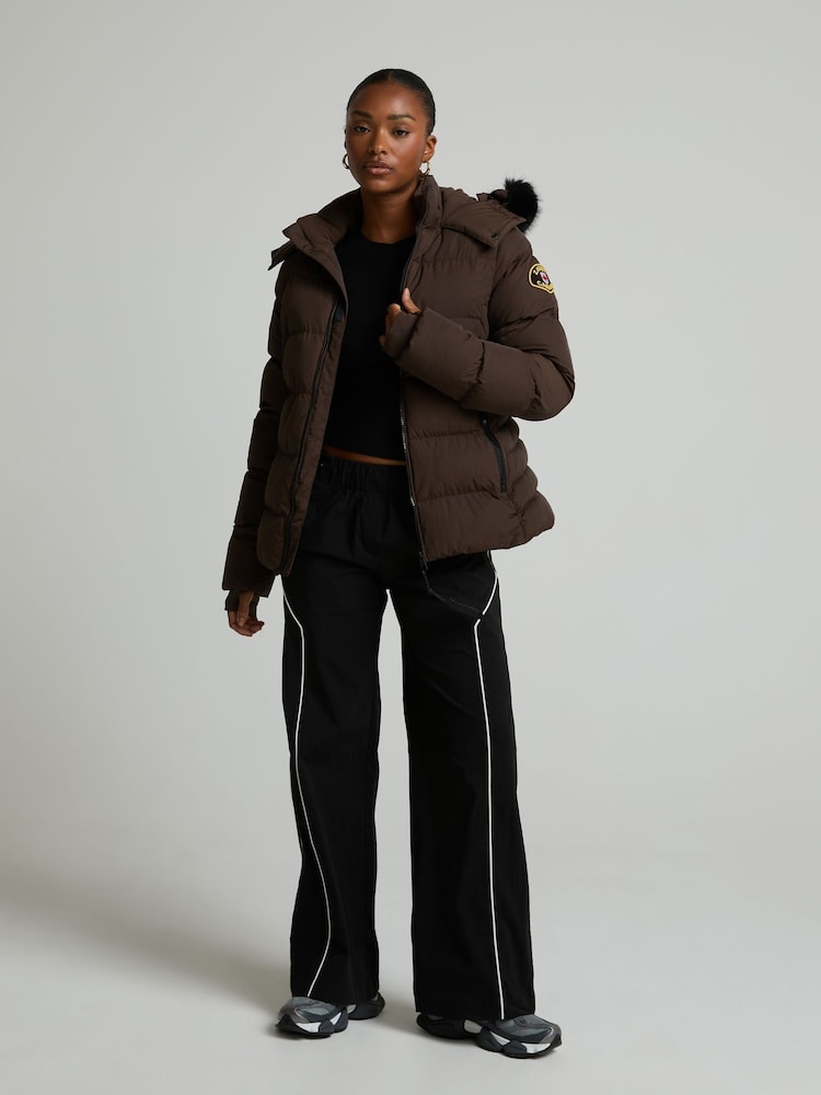 Zavetti Canada Brown Valleria Puffer Jacket - Image 2 of 5