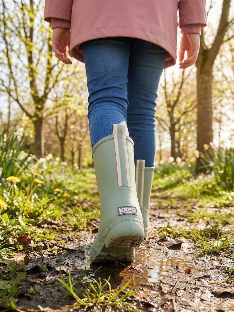 Totes Green Childrens Charley Wellington Boots - Image 1 of 5