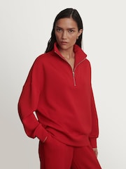Varley Red Marl Hawley Sweatshirt - Image 3 of 13