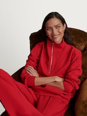 Varley Red Marl Hawley Sweatshirt - Image 4 of 13