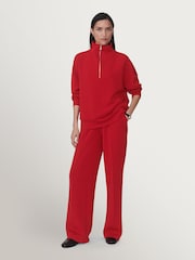 Varley Red Marl Hawley Sweatshirt - Image 7 of 13
