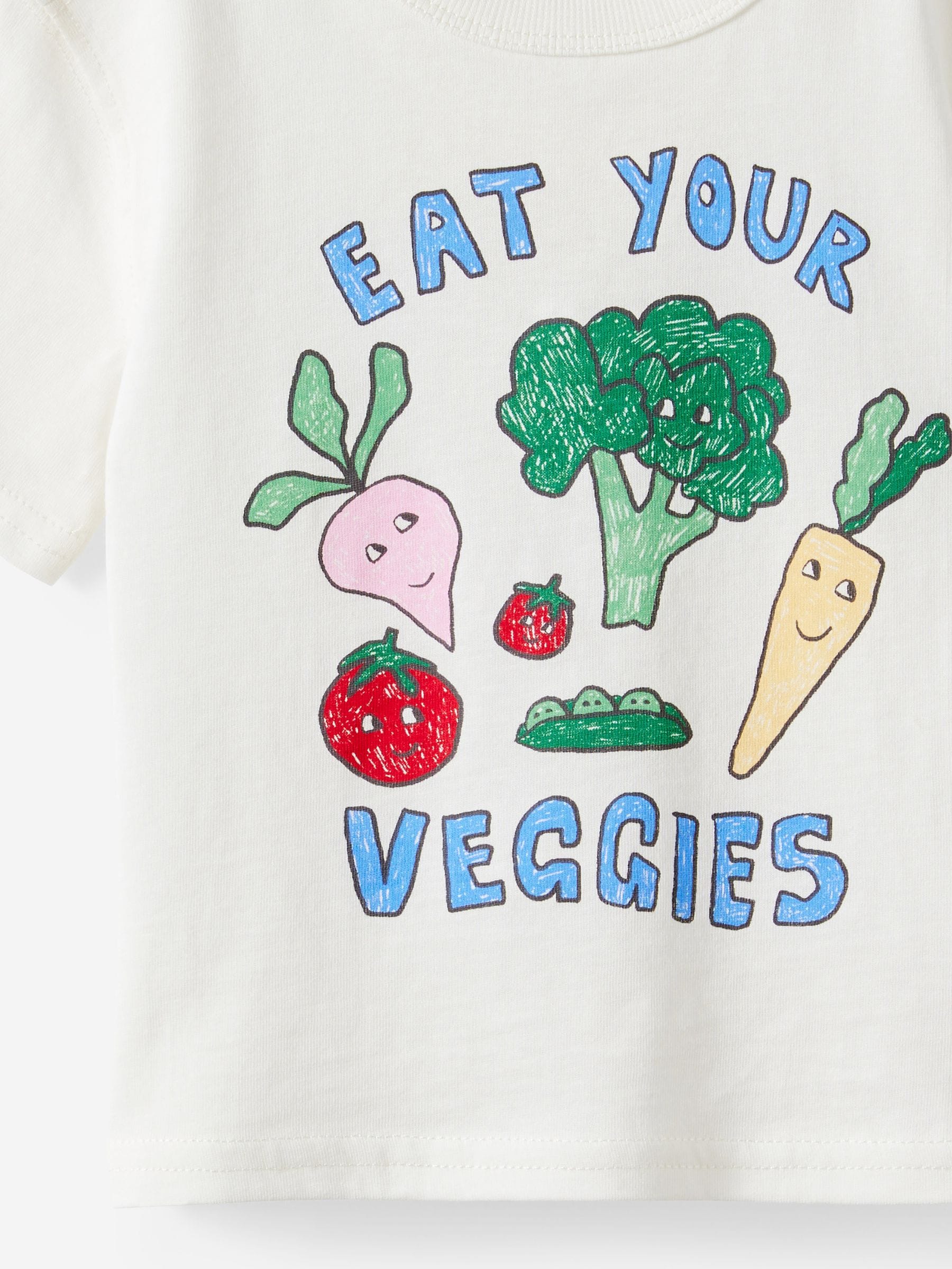 Buy Cotton On White Bobbi Short Sleeve Dadas Tiny Tomato Graphic T