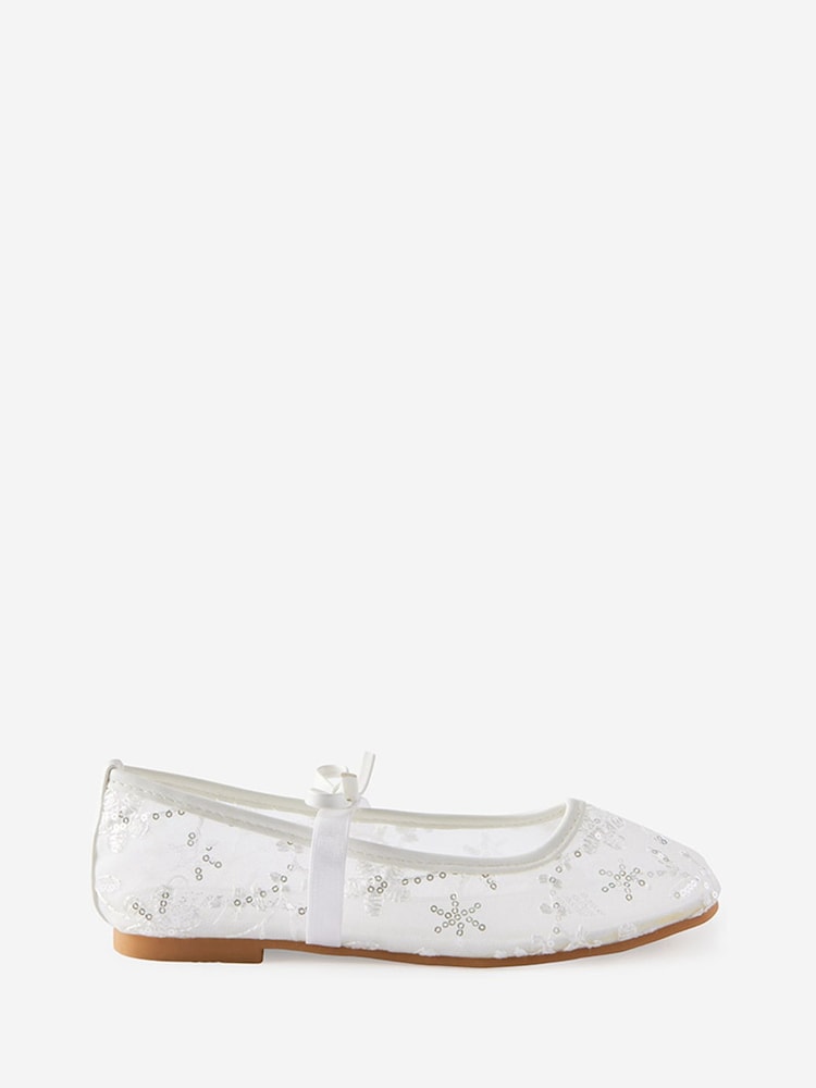 Cotton On White Olivia Ballet Flats - Image 1 of 4