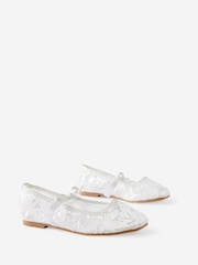 Cotton On White Olivia Ballet Flats - Image 3 of 4