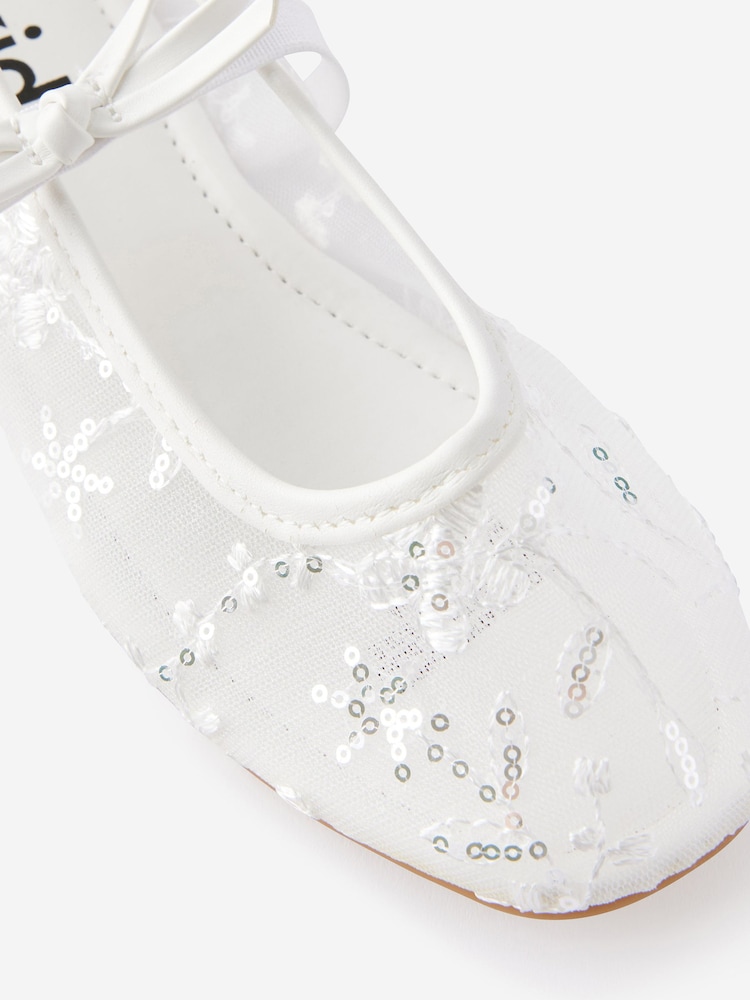 Cotton On White Olivia Ballet Flats - Image 4 of 4
