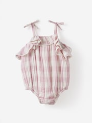 Cotton On Purple Woven Sleeveless Ruffle Playsuit - Image 1 of 3