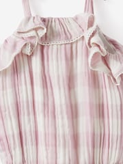 Cotton On Purple Woven Sleeveless Ruffle Playsuit - Image 2 of 3