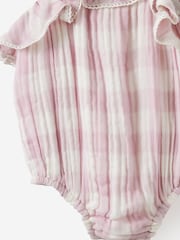 Cotton On Purple Woven Sleeveless Ruffle Playsuit - Image 3 of 3