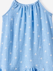 Cotton On Blue Hazel Scalloped Sleeveless Dress - Image 2 of 3