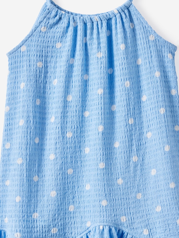 Cotton On Blue Hazel Scalloped Sleeveless Dress - Image 2 of 3