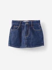 Cotton On Mermaid Midnight Blue Alayna Aline Denim Skort - Image 1 of 3