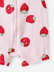 Cotton On Pink Short Sleeve Zip Romper - Image 3 of 3