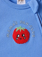 Cotton On Blue Short Sleeve Zip Romper - Image 3 of 3