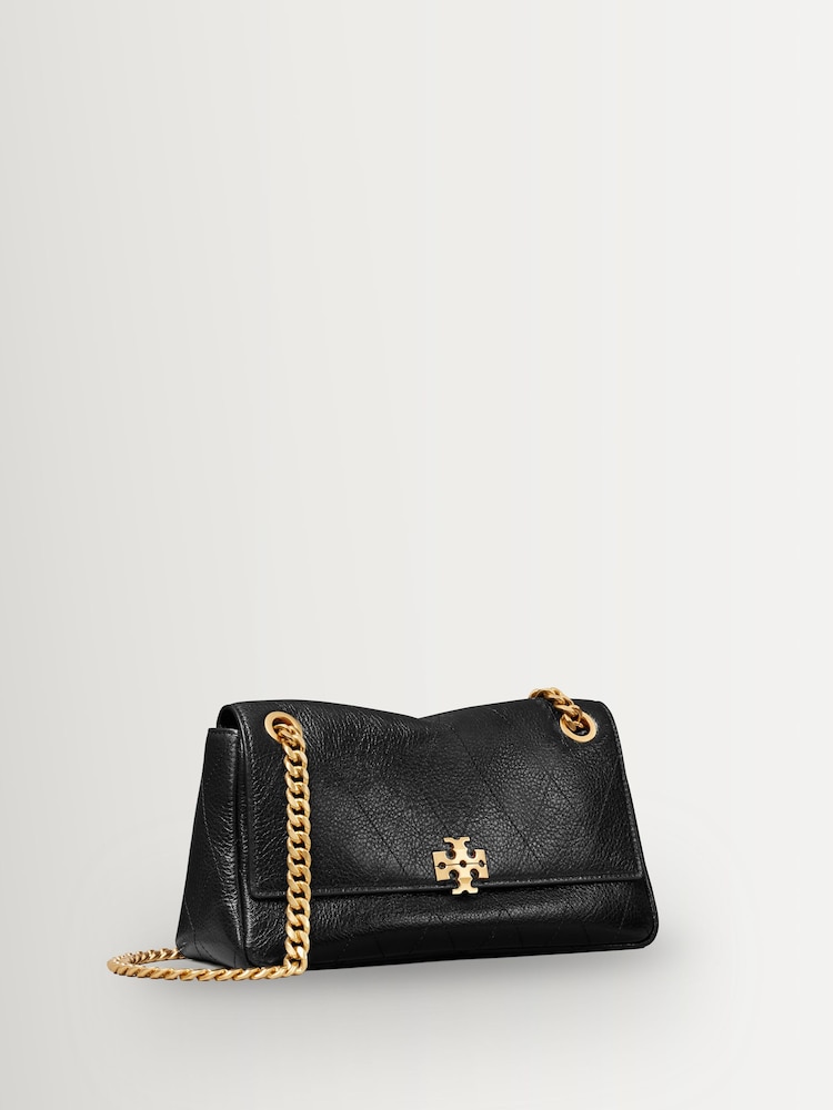Tory Burch Black Charlie Quilted Small Shoulder Bag - Image 2 of 3 Tory Burch Black Charlie Quilted Small Shoulder Bag - Image 2 of 3